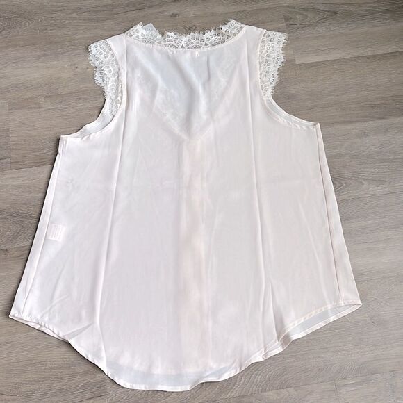 NWT HOPE HORIZON Cream Tank Top Size Small - Picture 4 of 4